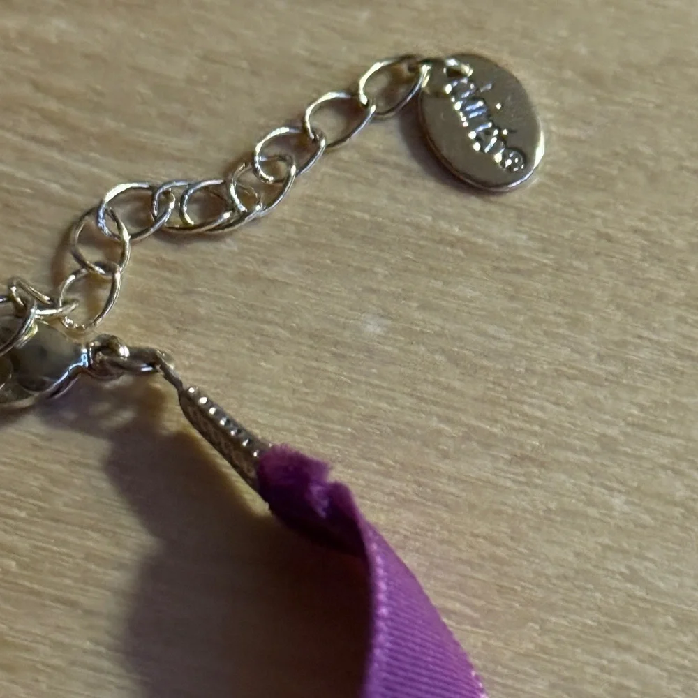 Claire’s Purple Ribbon Choker 🌟